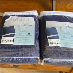 Navy Pillow Shams